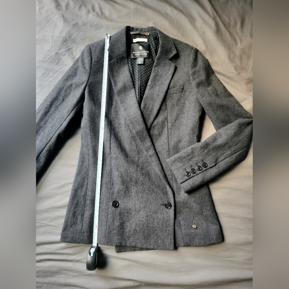 NWOT Scotch & Soda Women's Gray Double-Breasted Blazer